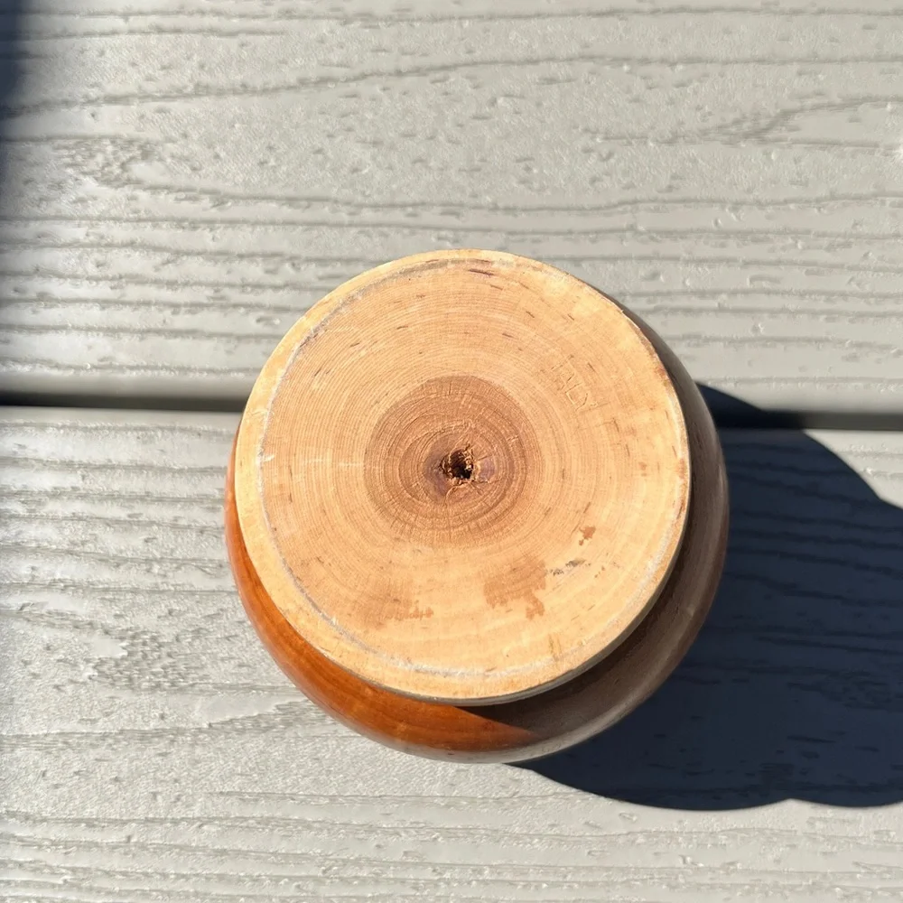 Vintage Wooden Mortar and Pestle Set